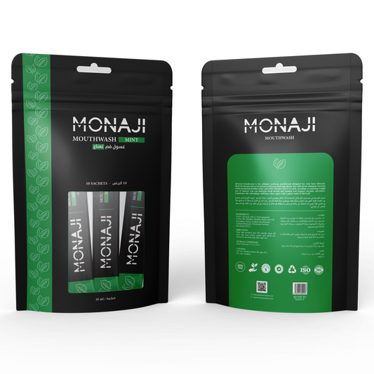 Monaji Mouthwash Pocket-sized 10mL Sachets| Pack of 10