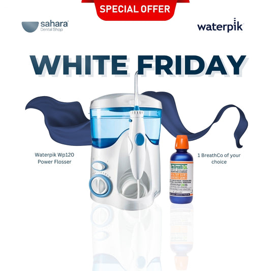 White Friday Offer (Flosser plus 1 Mouthwash of your Choice)