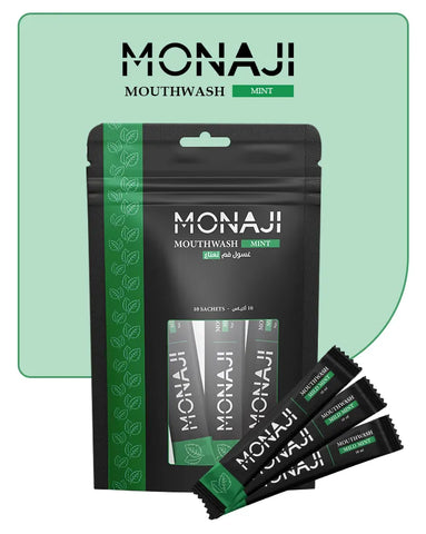 Monaji Mouthwash Pocket-sized 10mL Sachets| Pack of 10